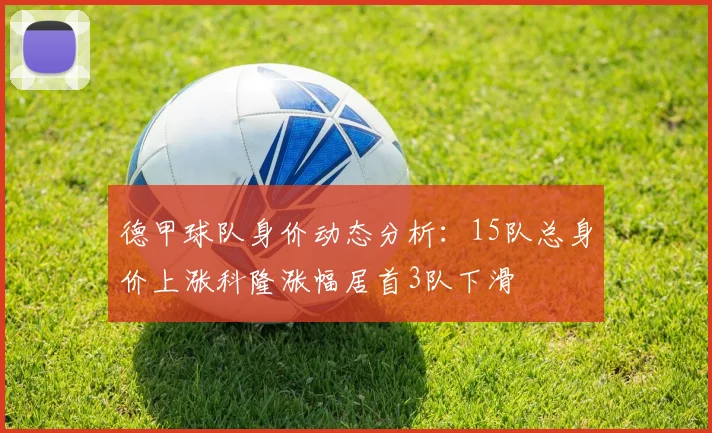 德甲球队身价动态分析：15队总身价上涨科隆涨幅居首3队下滑